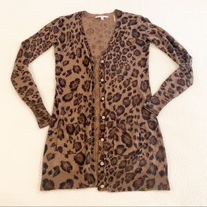 Rebecca Taylor | Leopard Silk Cashmere Sweater